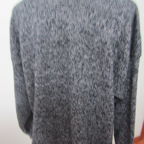 Women's pullover v neck long sleeve tunic navy/white sweater XL - Picture 3 of 5